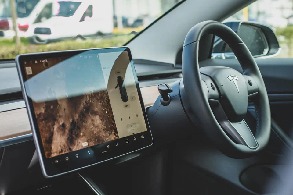 tesla interior